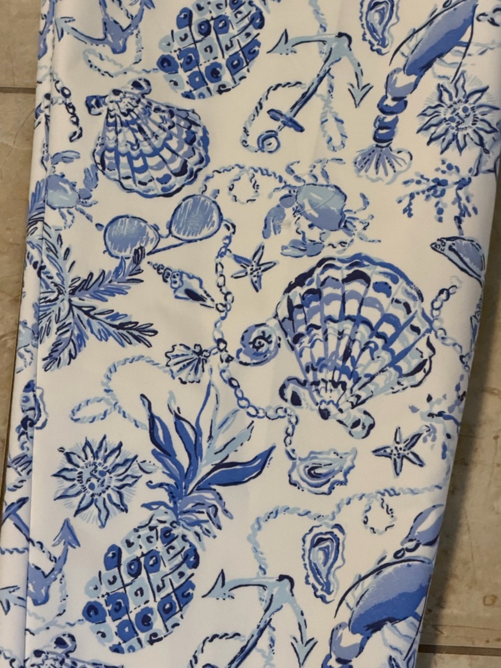 Lilly Pulitzer Nancee Crop Pants Barefoot Beachcombers Size 16 NWT - Picture 2 of 7